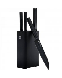 Набор Ножей Сталь HuoHou Heat Cool Black Non-Stick Knife Set